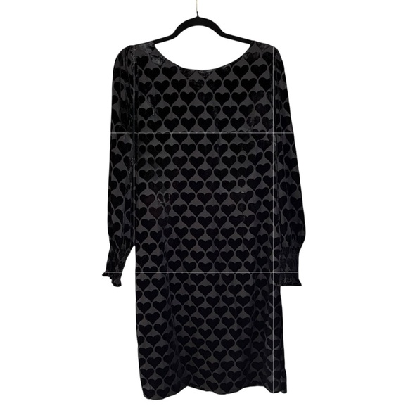 NWT Talbots Velvet Heart Shift Dress Black Size 8 - Picture 1 of 11
